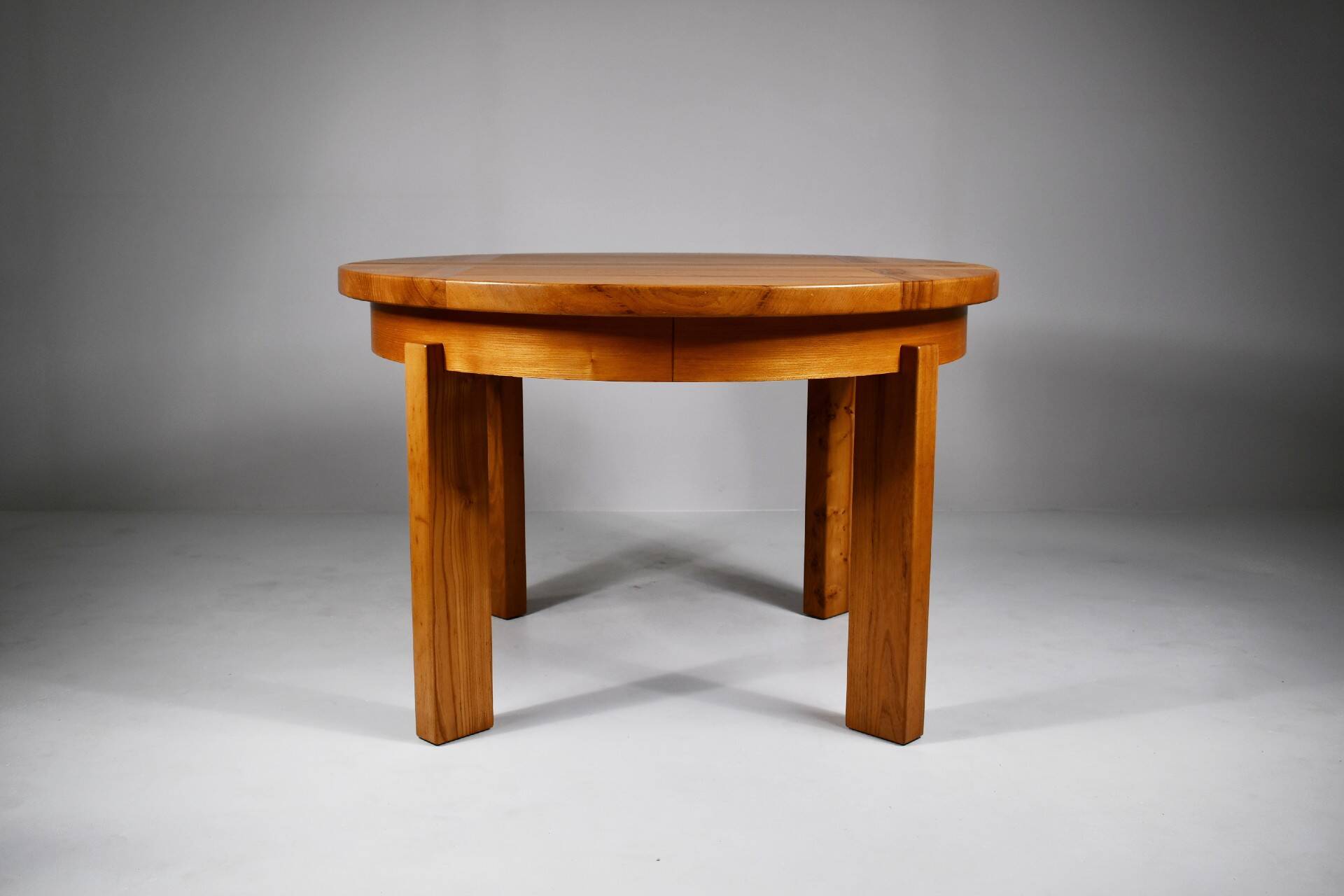 Dining table with extension, Maison Regain, 1970s.