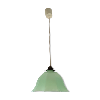 30s Art Deco opaline suspension