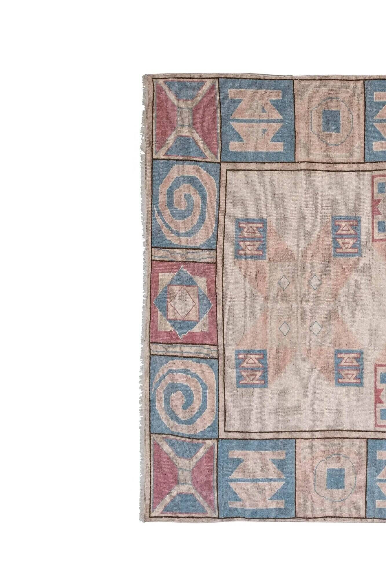 Vintage Turkish Oushak rug 175x252 cm