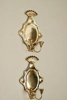 Large wall sconces in baroque style, Swedish, Mid-Century