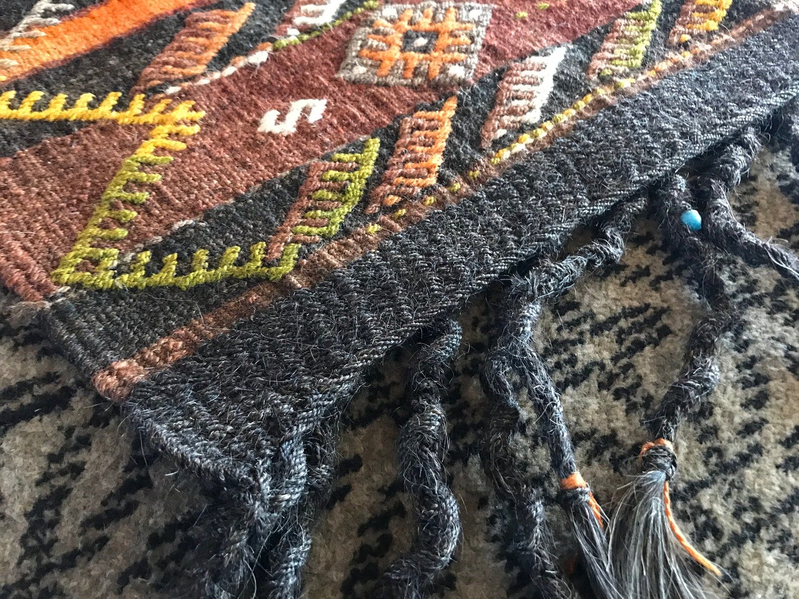 Handmade oushak kilim rug 300 x 210 cm