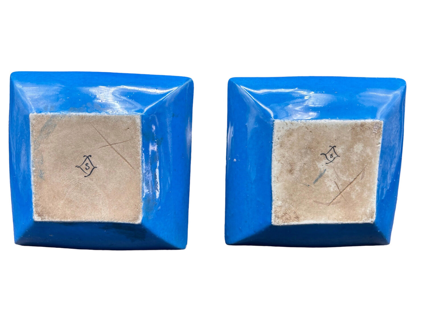 Pair of perfume vial in sèvres porcelain