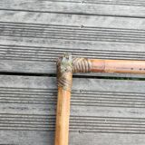 Bamboo and rattan headboard: vintage