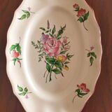 Oval dish, fine street lamp, KG Lunéville