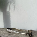 Silver-plated metal sugar tongs