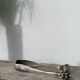 Silver-plated metal sugar tongs