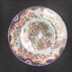 Antique Sarreguemines Dessert Plates: Hand-Painted Floral Ceramic, Set of 3