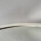 Vintage round white plastic mirror