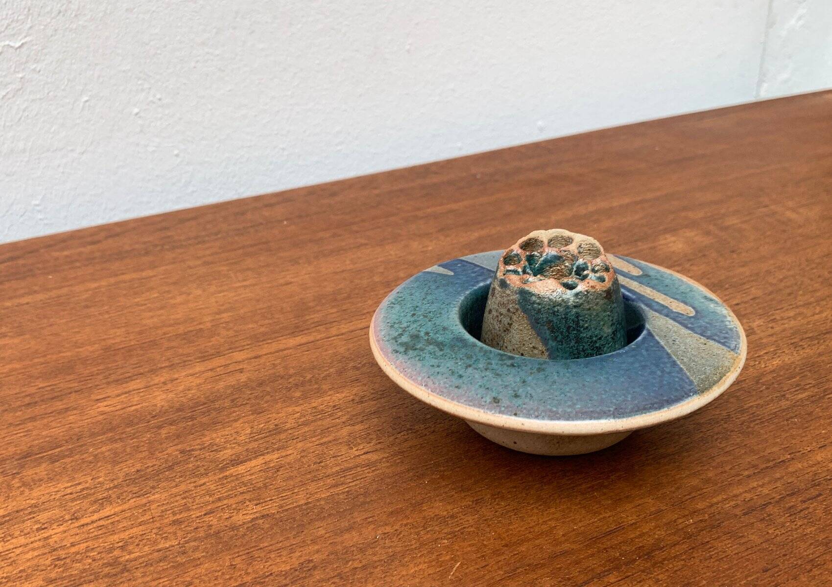 Postmodern vintage ceramic flower vase, 1980s