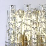 Pair of large Murano glass wall sconces by Doria, Germany, 1960s.