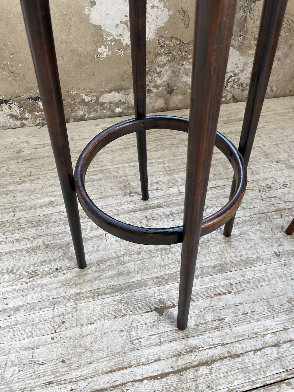 Set of three high bistro stools