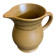 Old pichet sarreguemines beige ceramic 1970s vintage