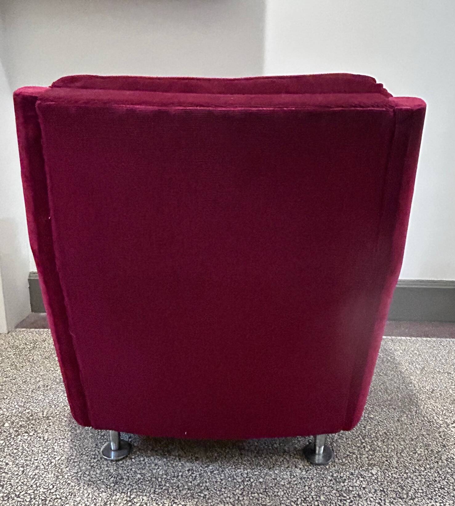 red velvet armchair 1970