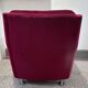 fauteuil velours rouge 1970