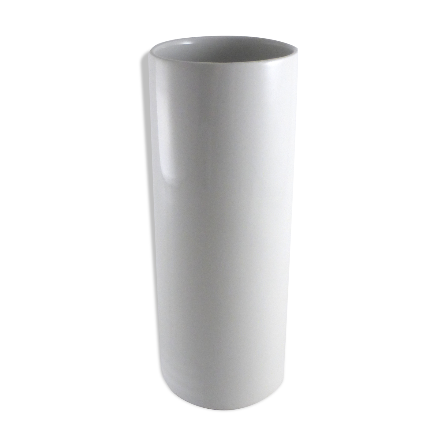 Cylindrical vase Scherzer 1970's German porcelain