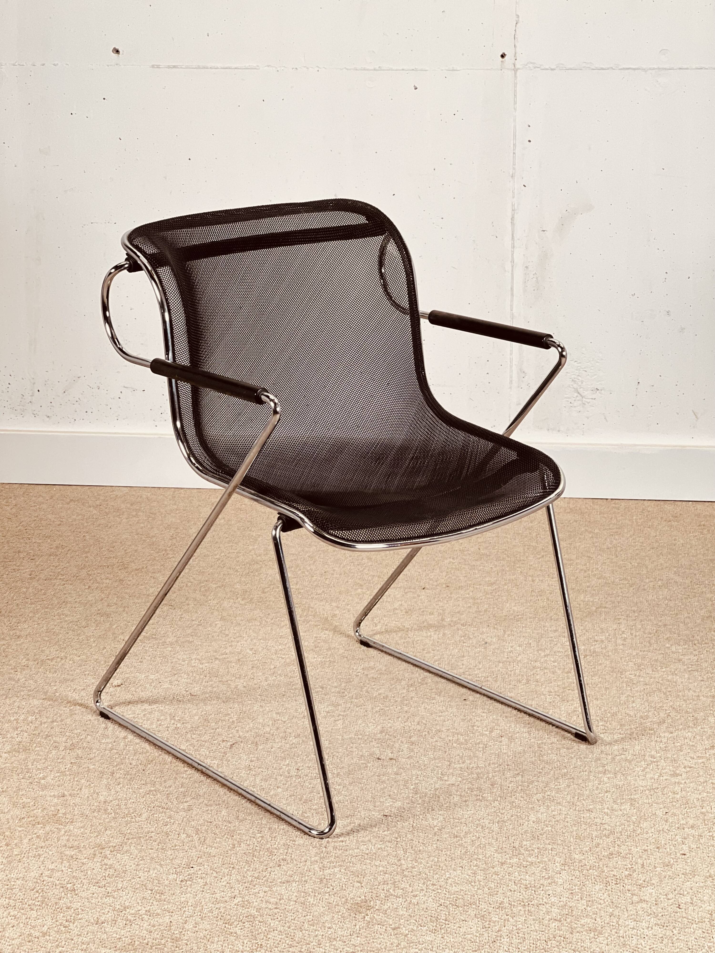 Set de 4 chaises Penelope de Charles Pollock pour Castelli