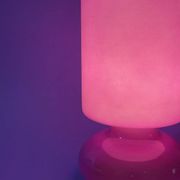 Lampe de table LYKTA violette Vintage IKEA – faite à la main – élégance cla