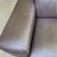 Canapé 3 places de luxe en cuir marron chocolat Roche bobois 235cm