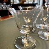 Set of 6 tulip shaped port glasses