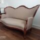 Old Napoleon III mahogany bench