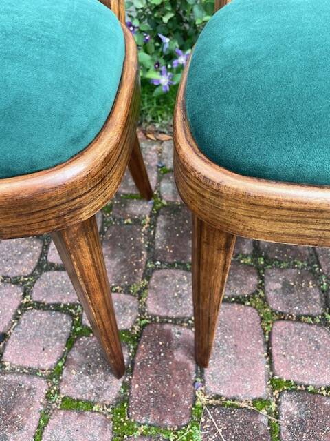 Complete set of pre-war THONET chairs.