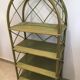 Vintage rattan shelf
