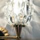 Set of 4 modernist double wall lights by Maison Arlus, France circa 1950.