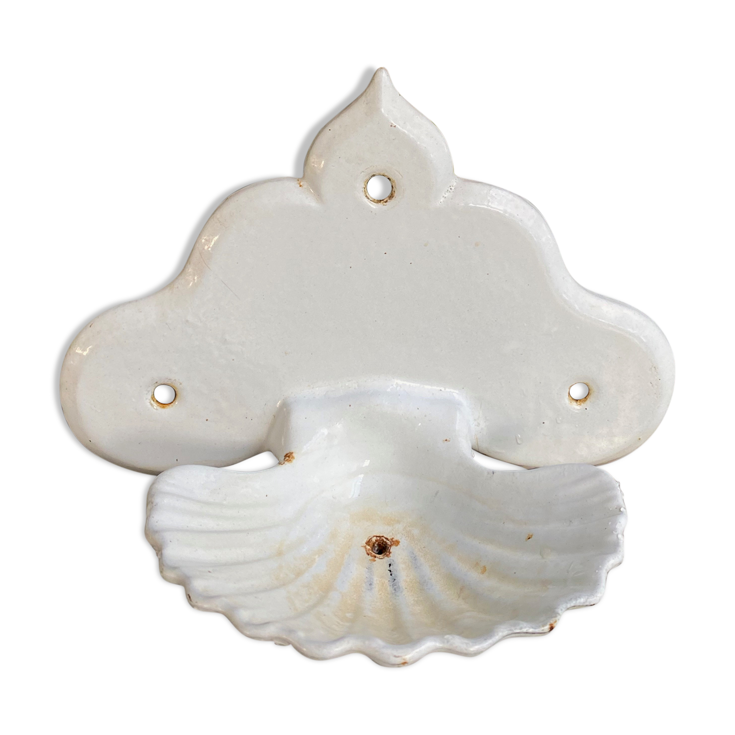 Enamelled soap holder size XL