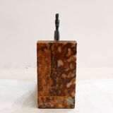 Art Deco bird bookend on marble