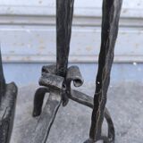 Wrought iron fireplace set 1960