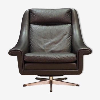 Aage christensen armchair leather 60/70 vintage