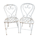 Chaises de jardin en fer forgé début XXème