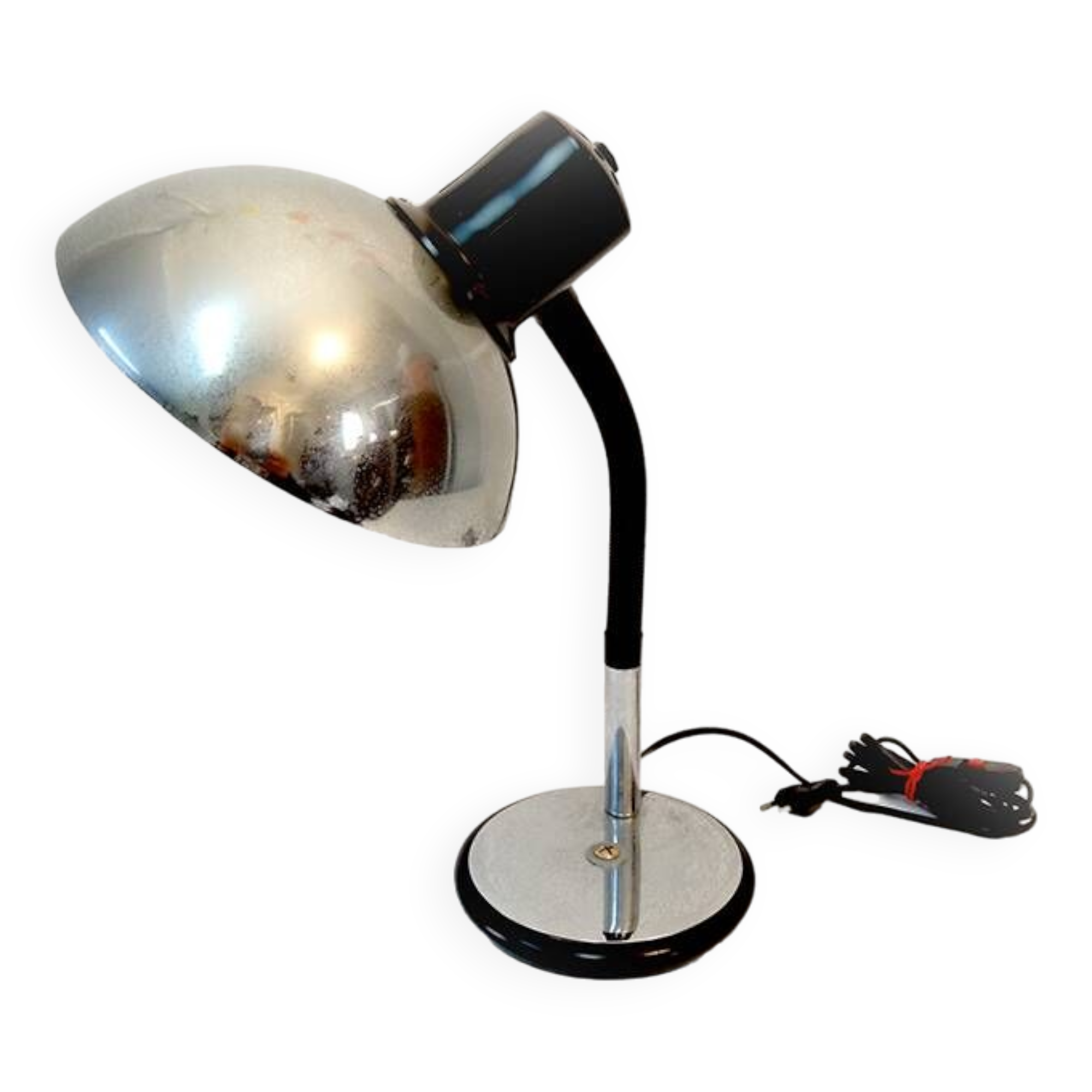 Chrome-plated Aluminor industrial lamp