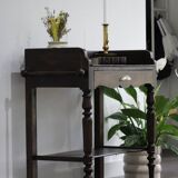 Solid wood serving cart