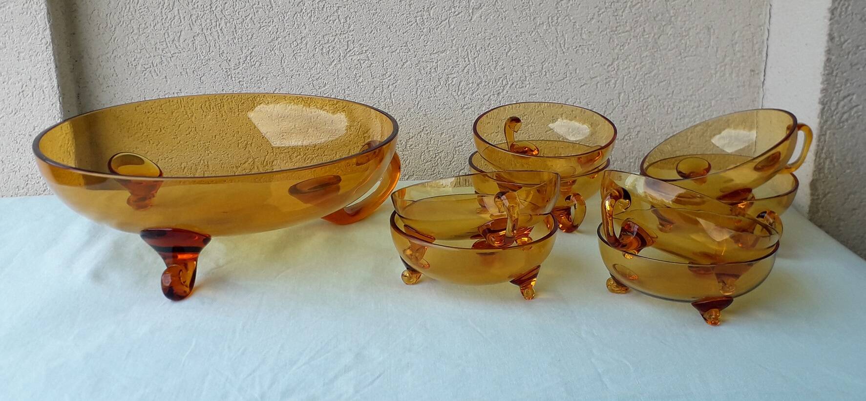 Service à dessert en verre