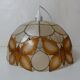 Suspension mother-of-pearl luminaire vintage butterfly decoration