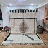 Handmade wool Berber rug 300X200 cm