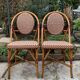 Pair of antique bistro terrace chairs