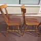 Set of 4 bistro bar chairs year 80 - 90 - wooden - baumann