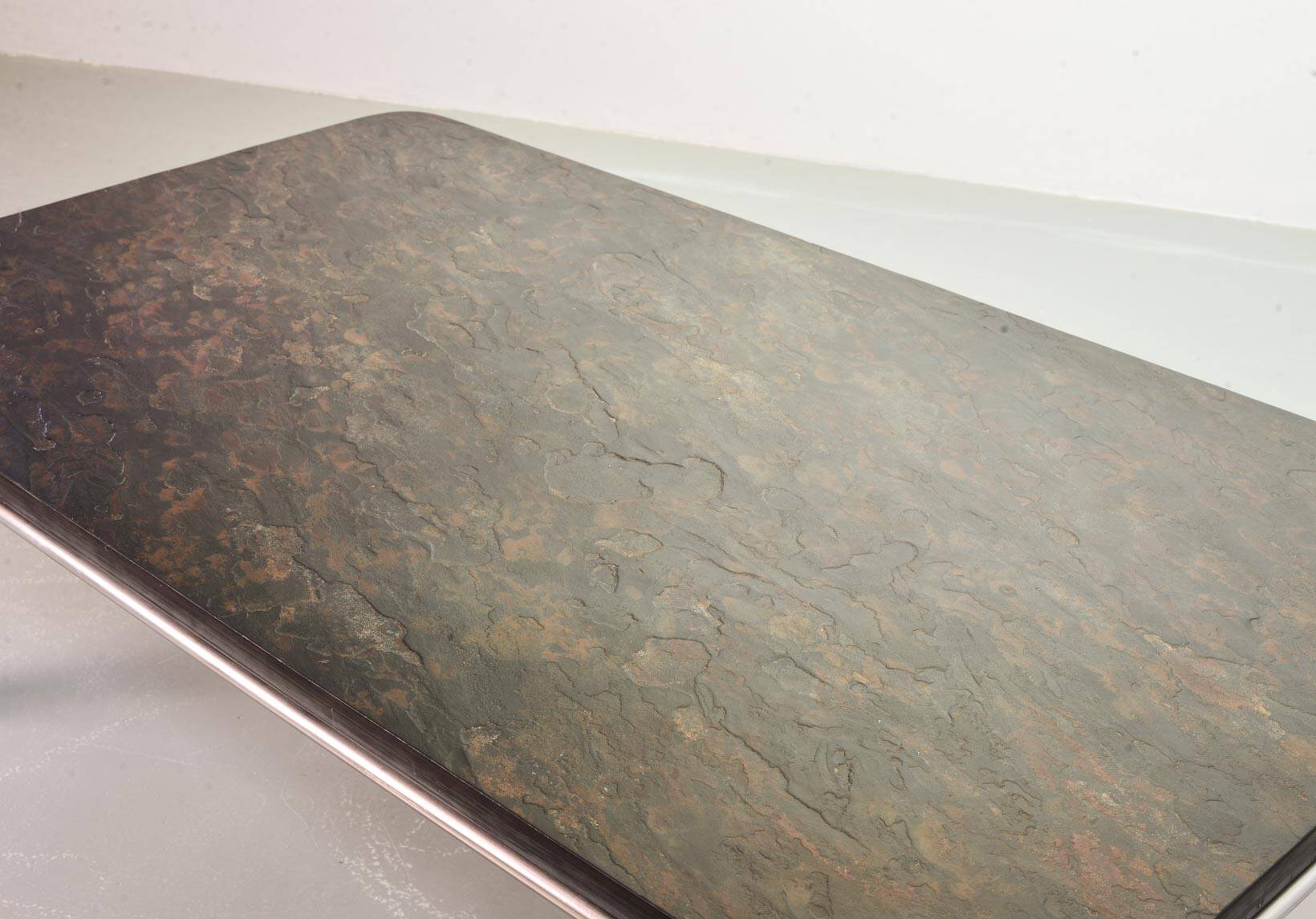 Heinz Lilienthal Slate Blackstone Rectangle Coffee Table, Model Bogota 70s
