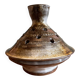 Stoneware flower vase sign