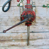 Pair of vintage petrol pumps from the japy brand, 1900