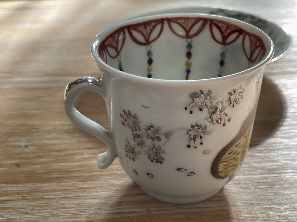 Japanese-decorated teacup