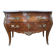 Commode sauteuse de style Louis XV en marqueterie