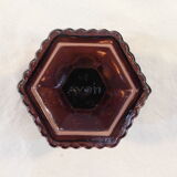 Advertising glass AVON purple decor in vintage relief