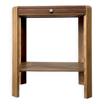Console d’entrée ou bout de canapé Art déco en bois plaqué – Années 30