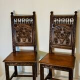 Paire de chaises bretonnes fin 19e siècle
