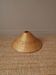 Suspension lampshade in woven wicker handmade object Scandinavian countryside artisanal manufacturing