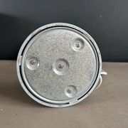 Vintage desk lamp Kompernass adjustable in pearl grey lacquered metal.