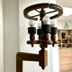 Guillerme and Chambron luminaire 1960 solid oak